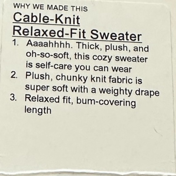 Lululemon Cable Knit Sweater - Picture 6 of 6